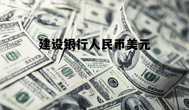 建设银行人民币美元 建设银行人民币对美元汇率