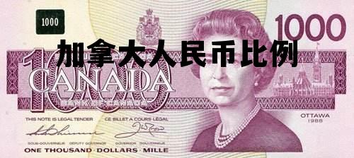 加拿大人民币比例 加拿大币和人民币的比值是多少