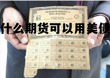 什么期货可以用美债 什么期货可以用美债抵押