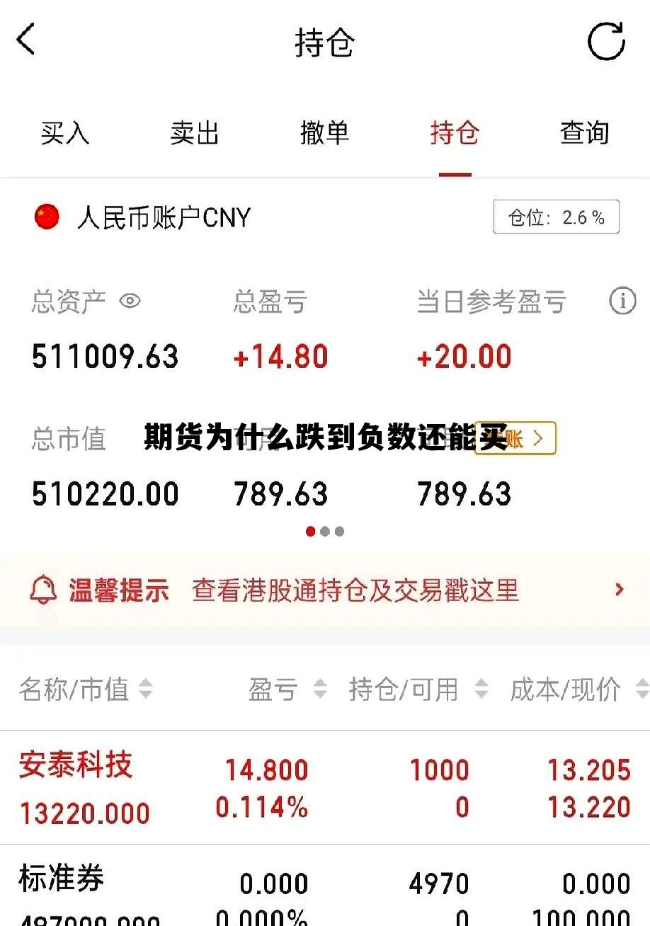 期货为什么跌到负数还能买 期货跌到负数是不是还要欠钱 期货为什么跌到负数还能买 期货跌到负数是不是还要欠钱