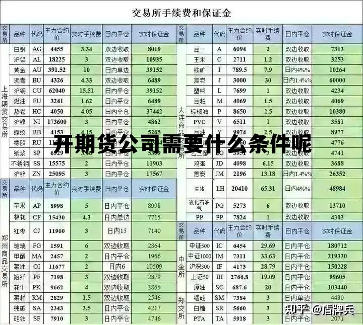 开期货公司需要什么条件呢 开期货公司需要什么条件呢知乎